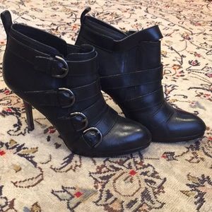 Coach Leather Stiletto Booties